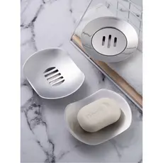 Saboneteira de aço inoxidável 304, saboneteira de limpeza, estilo simples, saboneteira, produtos domésticos, saboneteira