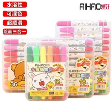 Hobby solúvel em água brilho vara rotativa lápis suave deslumbrante óleo Pastel lavável pintura infantil