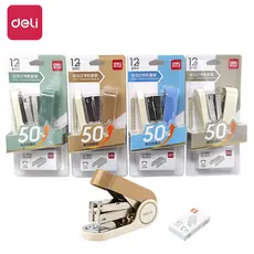 Conjunto de grampeador que economiza trabalho No. 12 grampeador pequeno portátil para estudantes de escritório grampos g