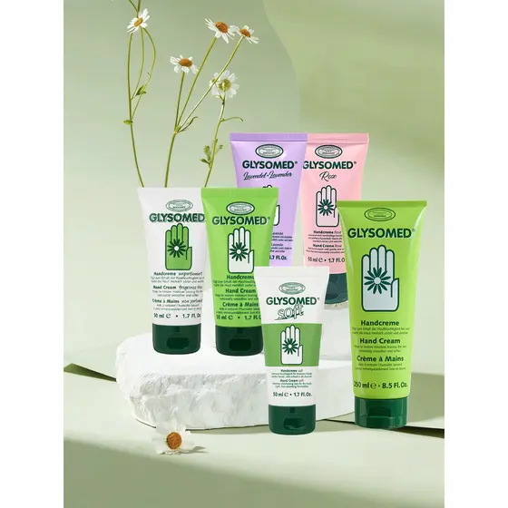 Desenvolvimento de mãos em quadrinhos!Glysome Glysome Camomila Creme para as Mãos Hidratante Hidratante Anti-secagem Vár