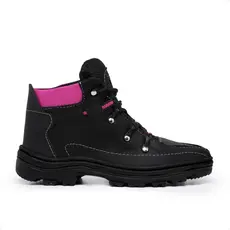 Bota Coturno Adventure Feminino Tênis Cano Curto Preto Rosa do 33 ao 40 Botas Da Moda