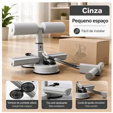 Abdominal Portátil Com Ventosas Fortes 3 Ajustes | Exercício Abdominal Resistente, Treino Casa Academia, Protege Barriga