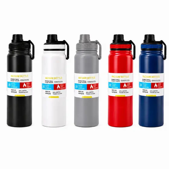 Garrafa Térmica 800ml Garrafa Espacial Quente & Frio Com Isolamento De Inox Grande Capacidade RG060–11