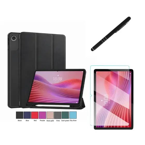 Kit Completo Capa Case Tablet Para Lenovo Tab 10.1 TB-311FU / ZAEH0151BR 10.1 Polegadas + Película + Caneta