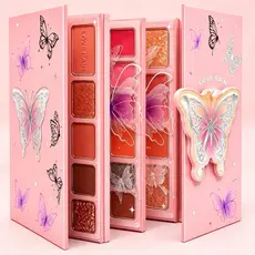 Paleta Maquiagem LOVE RAIN 94 Cores Borboleta Alta Pigmentação Sombras Blush Batom