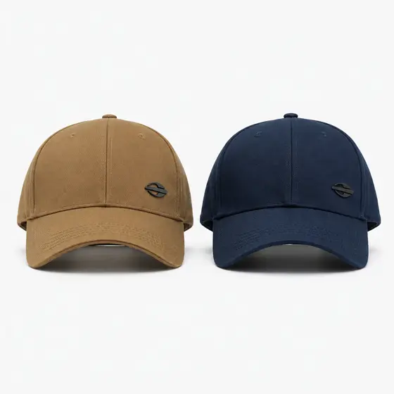 1/ 2 Bonés Masculino Mormaii Aba Curva Ajustável Casual Premium Bege e Azul Marinho