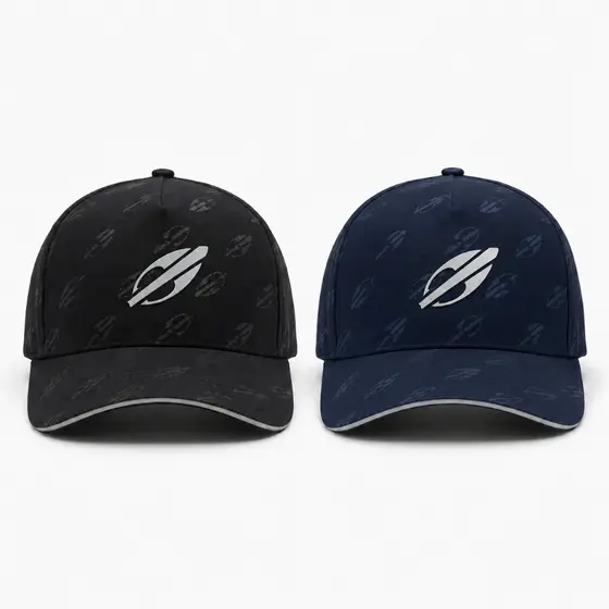 1/ 2 Bonés Masculino Mormaii Aba Curva Ajustável Casual Premium Preto e Azul Marinho