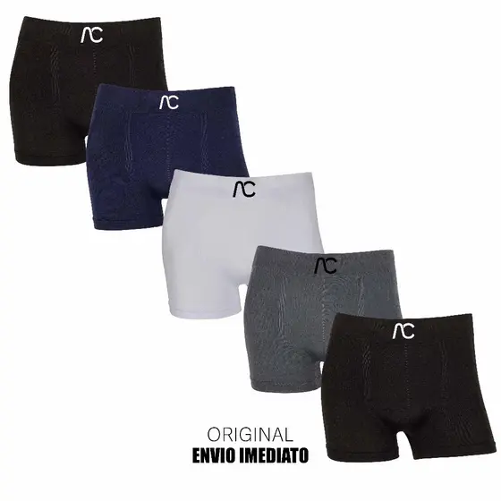 Kit 2 ou 5 Cuecas Sem Costura Originais marca AC Microfibra