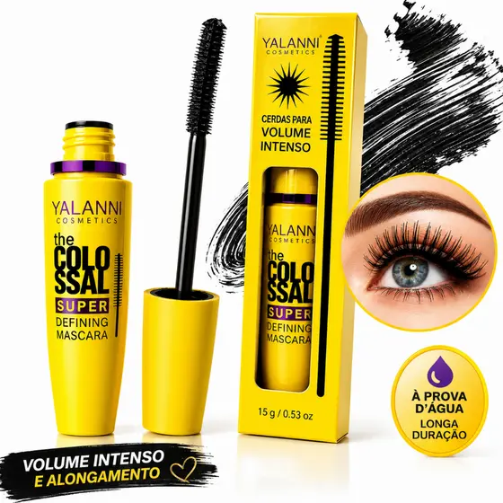 Rímel À Prova D'água Colossal Volume E Curvatura De Cílios Mascara Para Cilios Original W20031