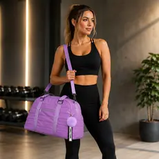 Bolsa Mala Fitness Treino Academia Viagem Feminina Alça Transversal Impermeável Blogueira