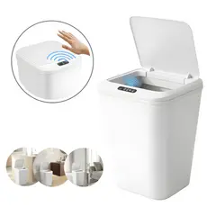 Lixeira Morderna Sensor Automática Inteligente de Banheiro Cozinha Escritório Capacidade 16 Litros Anti-Odor
