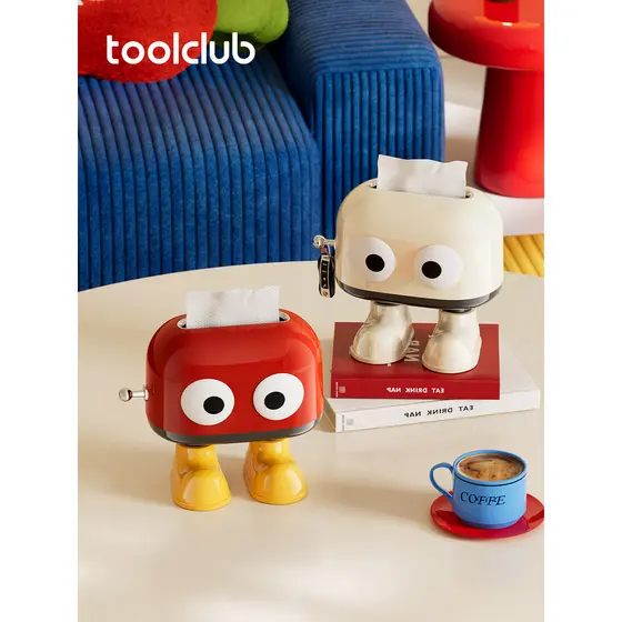 Caixa de tecido criativa dos desenhos animados sala de estar high-end luz luxo bonito caixa de papel doméstico high-end