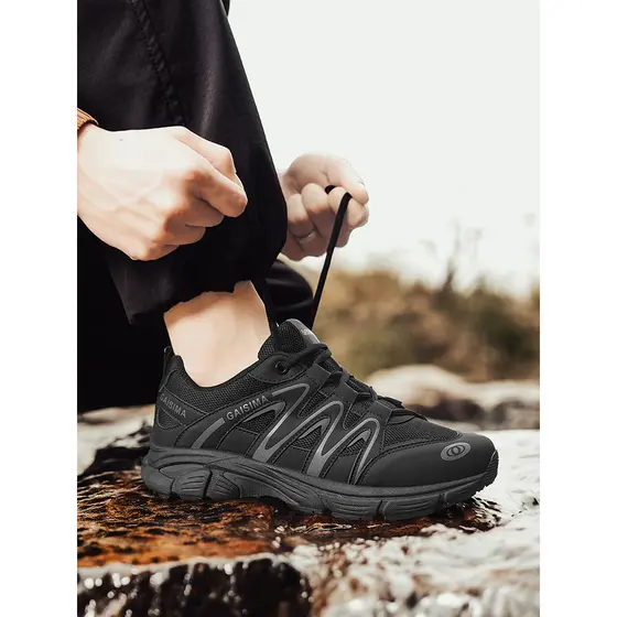 Sapatos masculinos novo estilo respirável ao ar livre Cross-Country tênis de corrida leve resistente ao desgaste Casual