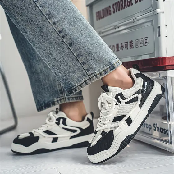 Novo estilo masculino respirável cor combinando tênis casuais masculino de sola grossa tênis confortáveis All-Match na m