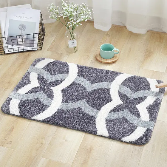 Tapete de porta de entrada tapete de chão doméstico quarto banheiro banheiro tapete de porta de banheiro absorve água ta