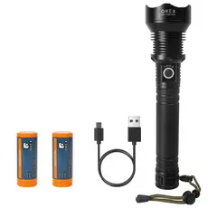 Super Poderosa Lanterna Tática LED Brilhante P90 Mais Forte do Mercado Recarregável com Zoom Bateria Entrega Rápida pode