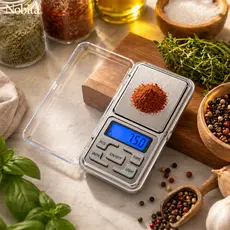 Mini Balança Digital De Precisão Portátil Inox 0,1g Á 500g
