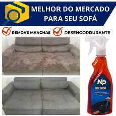 Limpa Estofado Spray Multiuso Perfumado Uso Residencial e Automotivo 500ML Bancos Carpetes New Power JA012