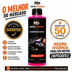 Desengraxante Automotivo Premium 500ml - Limpeza Profunda e Eficiente para Veículos New Power JF0016