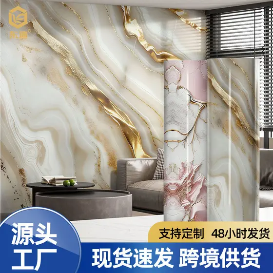 Rolo auto-adesivo telha adesivo papel de parede à prova dwaterproof água papel de parede decorativo adesivo de parede má