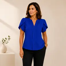 Blusa Feminina  Elegante Blusinha Manga Bufante Moda Evangelica Feminina Blusa Feminina Dia a Dia