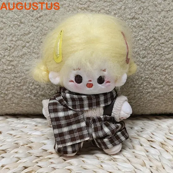 AUGUSTUS 1 Conjunto De Roupas De Boneca , Uniforme Xadrez Geral 10cm De Algodão , Cachecol Vestir
