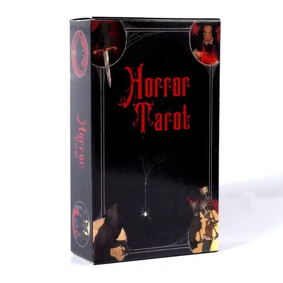 Cartas De Tarô Para Iniciantes De anime De Terror-78 Jogo De Mesa Piscantes vintage E Exclusivas , 10-7 Cm , Adequadas