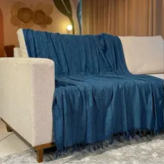 Mantas Mescladas Decorativas Para Sofá/Cama 100% Algodão Decorativa Luxuosa Protetora Tamanho 2,10 X 1,20