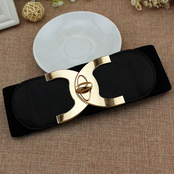 cinto feminino largo cinto feminino Feminino elástico versão coreana All-match cinto elástico decorativo fino