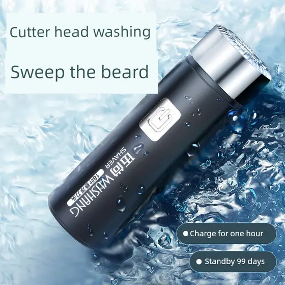 barbeador eletrico masculino Novo Wu Shang Barbeador Elétrico Masculino Mini Recarregável Viagem Lavável Portátil Faca d