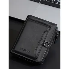 carteira masculina carteira masculina com ziper Carteira masculina estilo curto High-End Retro carteira masculina simple