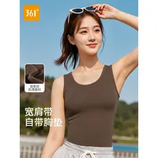 361 colete esportivo feminino com almofada no peito estilingue de uma peça exterior wear verão yoga wear 2026 novo estil