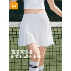 361 saia de tênis feminina verão 2026 novo estilo saia Badminton camisa Fitness correndo Anti-reflexo saia esportiva