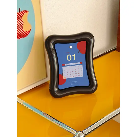 XEMO dopamina 2026 moldura de foto calendário de mesa calendário criativo decoração de mesa simples prático menina fofa
