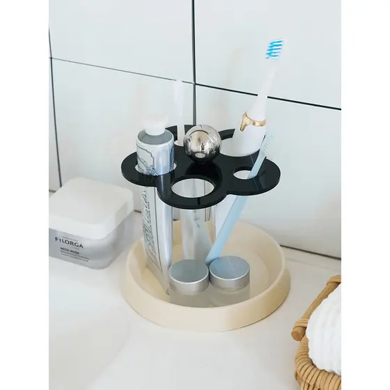 XEMO Rack de escova de dentes Rack de armazenamento de pasta de dente Organizador de produtos de higiene pessoal estilo