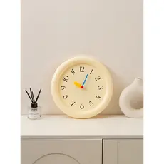 Relógio pêndulo desktop ins estilo creme bolha relógio casa decoração suave desktop mudo relógio de parede Standable