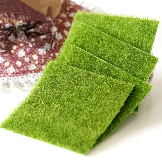 Micro paisagem simulação criativa relvado falso musgo garrafa ecológica decoração gramado musgo tapete boneca grama