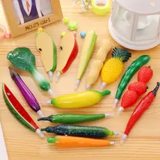 Simulação criativa frutas vegetais geladeira adesivo caneta com pimenta magnética maçã repolho Banana morango melancia c