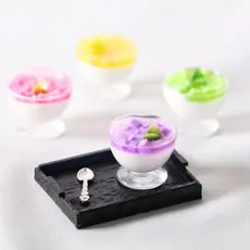 Casa de bonecas copo de sorvete sorvete em miniatura brinquedo de comida Micro paisagem OB11 modelo adereços de tiro