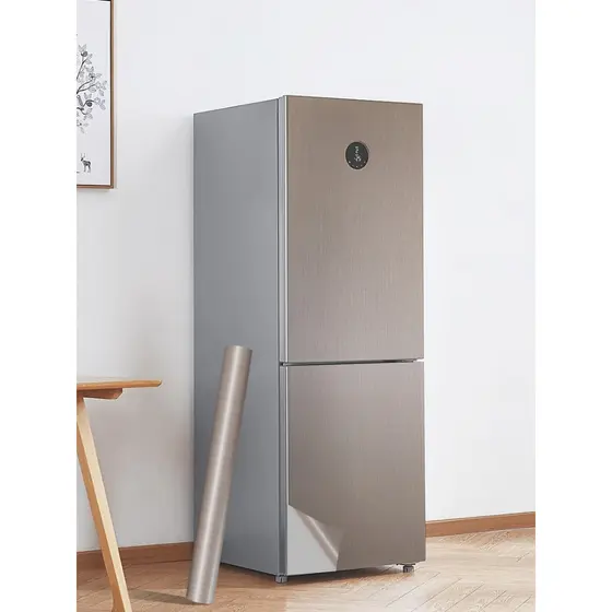 Cozinha Freezer ar condicionado remodelação cor-mudando Metal escovado elevador porta filme de aço inoxidável auto-adesi