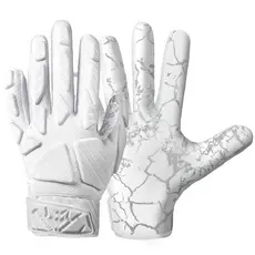 Luvas de rugby com luvas acolchoadas e acolchoadas, luvas de rugby de proteção de linha para o aperto