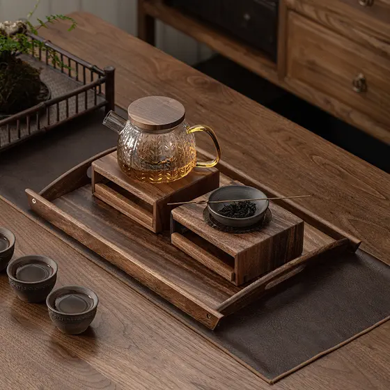 Vela estilo japonês de nogueira, fogão de chá quente, secador de chá, tigela de fragrância, chá frito, fogão de chá ferv