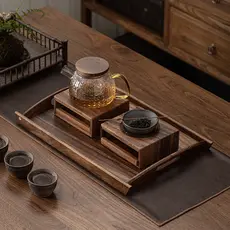 Vela estilo japonês de nogueira, fogão de chá quente, secador de chá, tigela de fragrância, chá frito, fogão de chá ferv