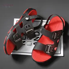 Chinelos de plástico masculino verão lavável dia chuvoso meia-idade idosos pai sandálias chinelos de plástico antiquado