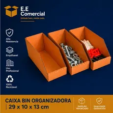 Caixa Papelão Oficina Organizadora Parafuso Gaveteiro 29x10x13 Estoque Peças 125 150 200 250 300 Unidades