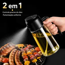 Kit 2 Spray Borrifador de Azeite 450ML Vinagre Culinário Pulverizador Galheteiro Óleo