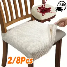 Kit2/8 Capas De Assento Impermeável De Cadeira Protetor De Almofada Para Assento De Cadeira De Jantar