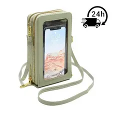 Bolsa Para Celular Feminina Bolsa De Couro Ombro Feminina Tocar Touch Cellular Multiuso IBoa Presentes Alta qualidade