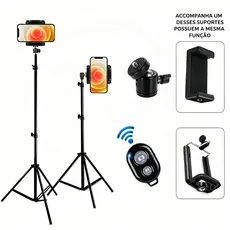 Tripé Universal para Celular Camera e Webcam 2.10m tripe