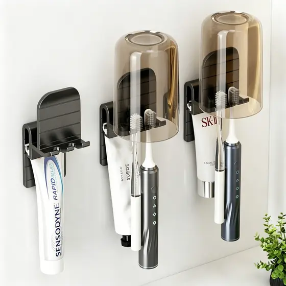 Organizador de Banheiro Parede, Prático e Compacto, Armazena Itens de Higiene Diária